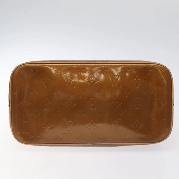 LOUIS VUITTON Monogram Vernis Houston Hand Bag Bronze - Picture 3 of 14